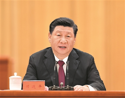 2月25日，全國(guó)脫貧攻堅(jiān)總結(jié)表彰大會(huì)在北京人民大會(huì)堂隆重舉行。中共中央總書(shū)記、國(guó)家主席、中央軍委主席習(xí)近平在大會(huì)上發(fā)表重要講話(huà)。 新華社記者 燕雁 攝