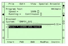 ABB機(jī)器人維修程序指令運(yùn)行