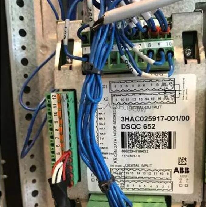 ABB機(jī)器人DSQC652輸入/出接線與映射